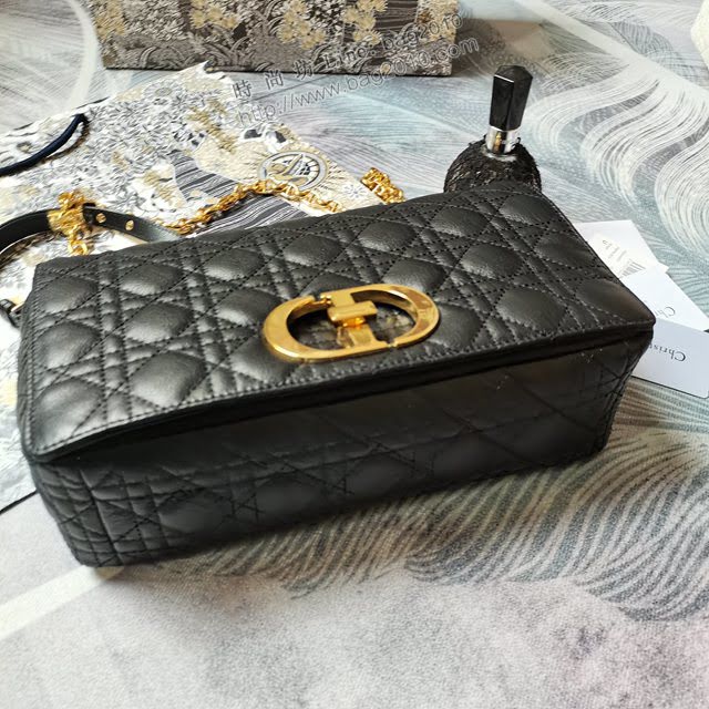 Dior女包 迪奧Caro羊皮內裏大號鏈條包 Dior手提肩背斜挎包  dfk1856